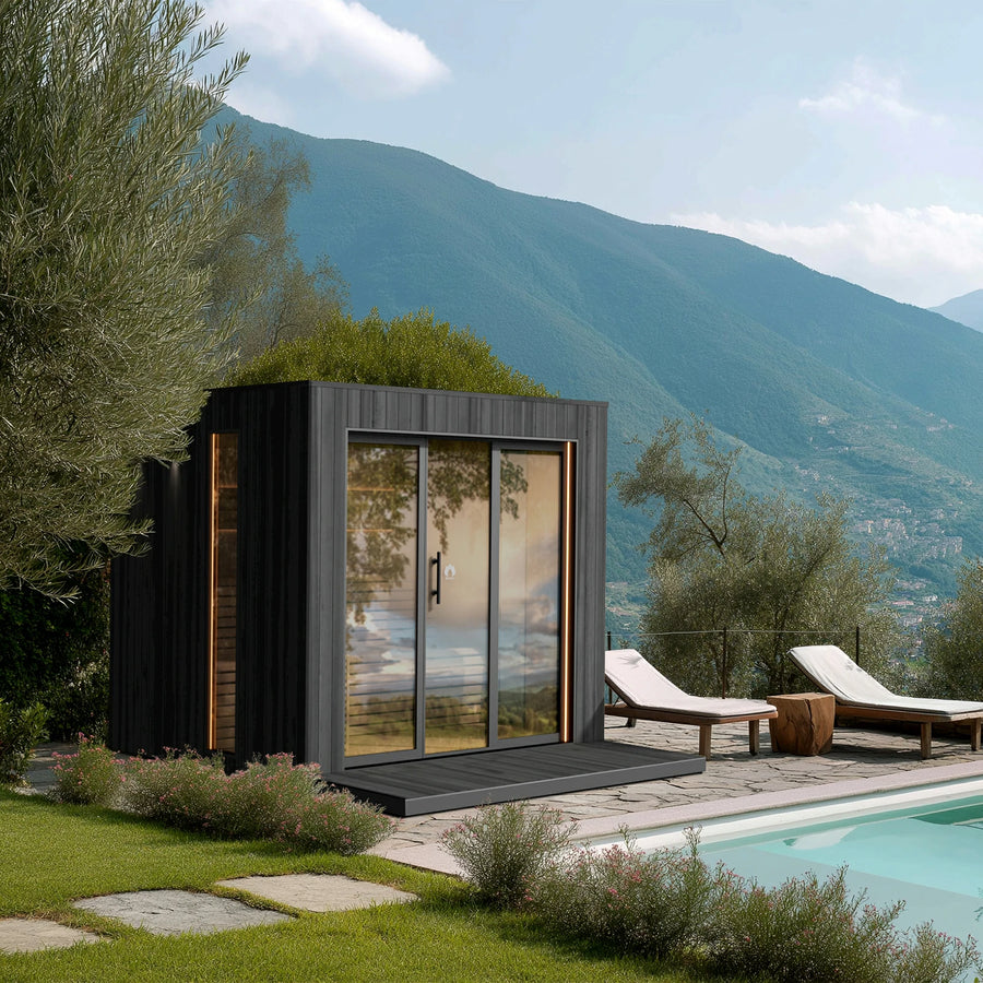 Sunhaven Saunas' outdoor sauna collection
